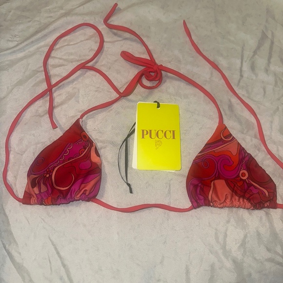 PUCCI Printed triangle bikini top & PUCCI Printed bikini briefs - Picture 1 of 10